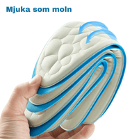4D moln-skoinlägg med stötdämpning för häl och framfot