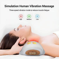 Elektrisk nackmassagekudde med värme och roterande massagehuvuden