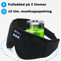 Sovmask med Bluetooth-hörlurar för avslappnad sömn