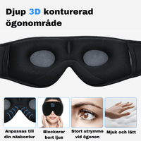 Sovmask med Bluetooth-hörlurar för avslappnad sömn