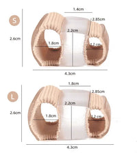 Dubbel tåseparerare för hallux valgus – mjukt silikon, 2-pack