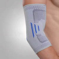 Elastiskt armbågsskydd med kompression för stöd vid aktivitet