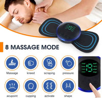 Trådlös EMS-massageapparat med justerbara intensitetsnivåer