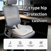 Ergonomisk sittdyna i minnesskum med avlastning för svanskotan