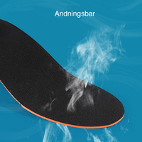 Ergonomiska skoinlägg med fotvalvsstöd och stötdämpning