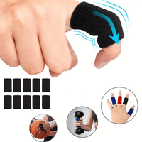 Mjuka fingerkompressionshylsor med stöd – 10-pack