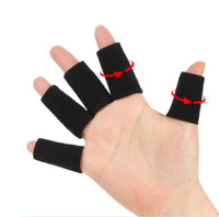 Mjuka fingerkompressionshylsor med stöd – 10-pack