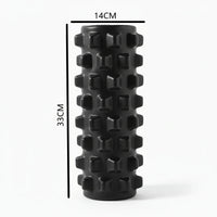 Foam roller med strukturerad yta för rygg, nacke och axlar