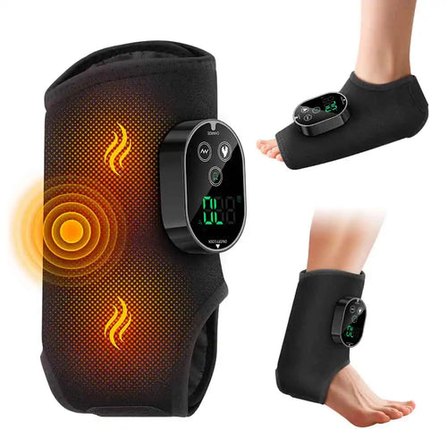 Fot- och ankelvärmare med värme och vibrationsmassage