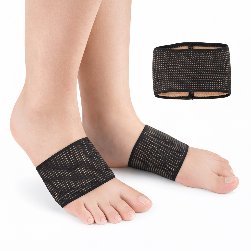 Fotvalvsstöd med kompression – 2-pack