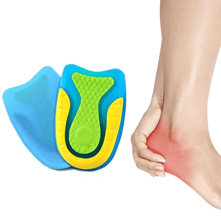 Hälkuddar med stötdämpande gel för hälsporre – 2-pack