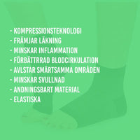 Hälsporrestrumpa med kompression – 2-pack