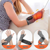 Handledsband med rödljusterapi, värme och vibrationsmassage