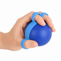 Ergonomisk handtränare med fingergrepp för greppstyrka