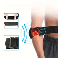 Justerbart stöd för tennisarmbåge med tryckdyna