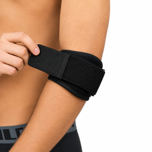 Justerbart armbågsstöd vid tennisarmbåge