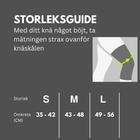 Knäskydd med sidofjädrar och silikonstöd för patella