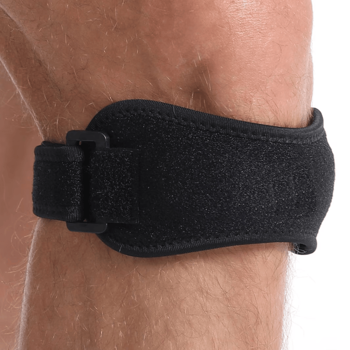 Justerbart patellaband för hoppar- och schlatterknä
