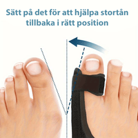 Mjuk tåskiljare mot hallux valgus – avlastar stortån