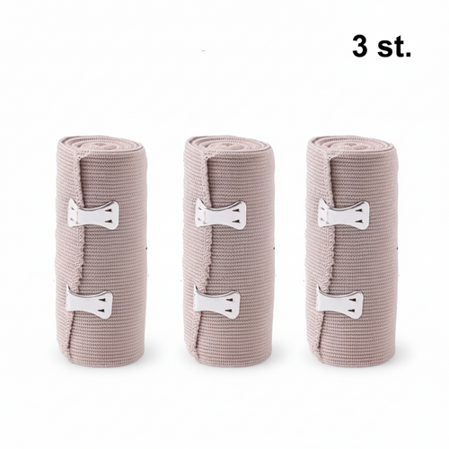 Elastiskt kompressionsbandage med spännen – 3-pack, 4,5 m