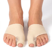 Korrigerande hallux valgus-stöd med tåseparerare (2-pack)