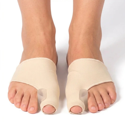 Korrigerande hallux valgus-stöd med tåseparerare (2-pack)