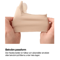 Korrigerande hallux valgus-stöd med tåseparerare (2-pack)
