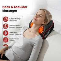 Massagekudde med värmefunktion för nacke, axlar och rygg