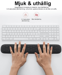 Ergonomiskt handledsstöd i memory foam för tangentbord