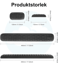 Ergonomiskt handledsstöd i memory foam för tangentbord