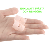 Korrigerande silikonskydd mot nageltrång för stortå (2-pack)
