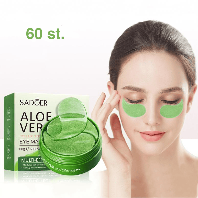 Kollagenögonmask med aloe vera – 60 st för intensiv fukt