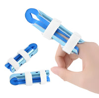 Ortopedisk fingerskena i aluminium med justerbara band