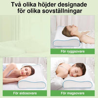 Ortopedisk nackstödkudde i minnesbomull för ergonomisk sömn