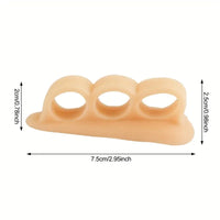 Silikon tåspridare med inbyggt fotstöd (2-pack)