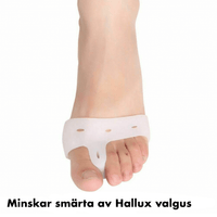 Mjukt hallux valgus-skydd i 2-pack – avlastar stortåleden