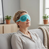 Sovmask med kyl- och värmefunktion mot huvudvärk