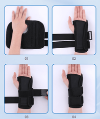 Stabilt handledsbandage med skenor för stöd och avlastning