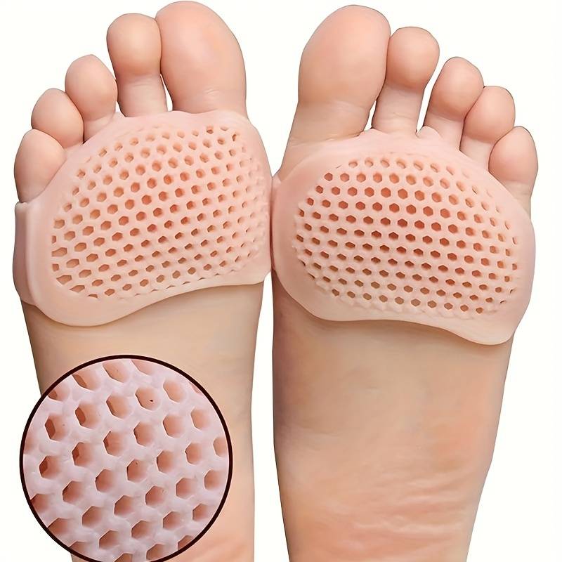 Stötdämpande framfotskuddar i silikon – halkfria (2-pack)