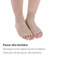 Stödstrumpa för hälsporre med inbyggd gelkudde
