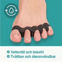 Tåseparerare i silikon mot hallux valgus (2-pack)