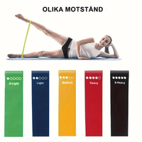 Träningsband 5-pack med varierande motståndsnivåer