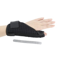 Tumskena med stabiliserande stöd för tumme och handled