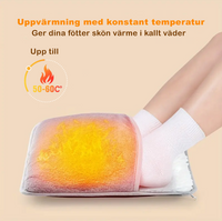 USB-driven fotvärmare med justerbar värme (50–60°C)