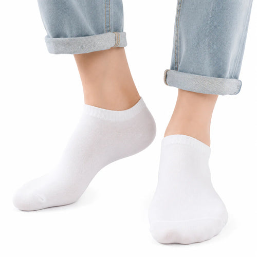 Vita ankelstrumpor i 10-pack – storlek 38–41